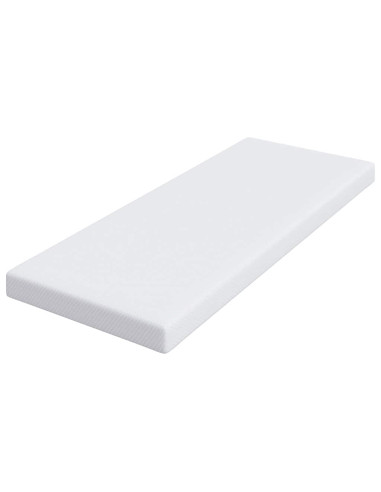 Topper in schiuma memory 70 x 200 cm Thick Morbido Bianco