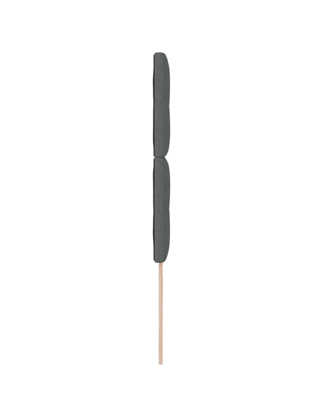 Testiera regolabile in altezza Grigio scuro 90 cm Tessuto