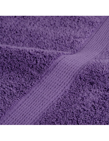 Asciugamani Premium SOLUND 2 pz Viola 100x200 cm 600 g/m²