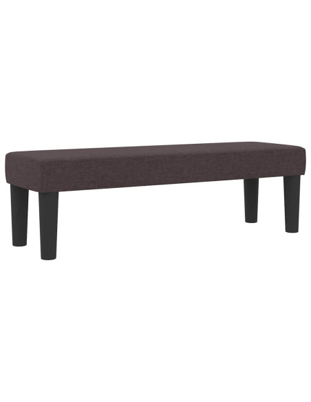 Letto a molle con testiera Marrone Scuro 140 x 190 cm Tessuto
