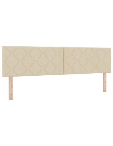 Letto con contenitore LED e materasso Crema 180 x 200 cm
