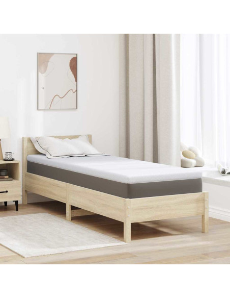 Topper in schiuma memory 70 x 200 cm Thick Morbido Bianco