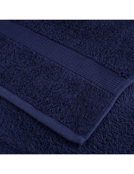 Asciugamani Premium SOLUND 2 pz Blu Navy 100x200 cm 600 g/m²