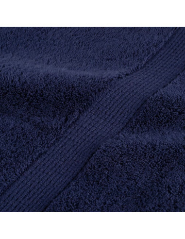 Asciugamani Premium SOLUND 2 pz Blu Navy 100x200 cm 600 g/m²