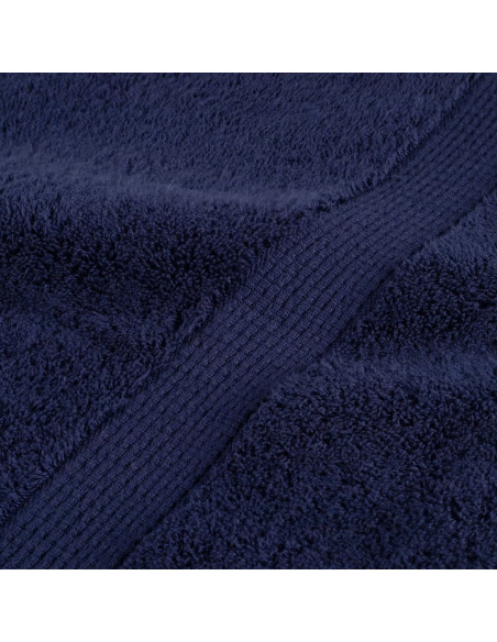 Asciugamani Premium SOLUND 2 pz Blu Navy 100x200 cm 600 g/m²
