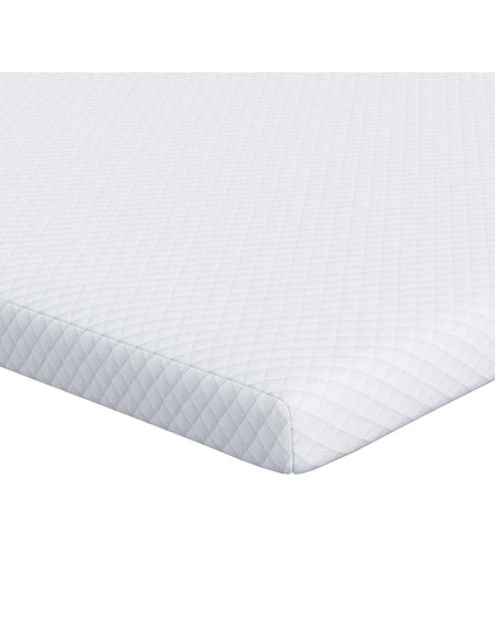 Topper in schiuma memory 70 x 200 cm Thick Morbido Bianco