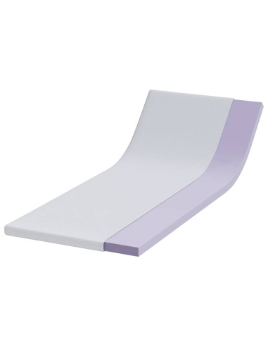 Topper in schiuma memory 70 x 200 cm Thick Morbido Bianco