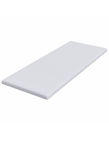 Topper in schiuma memory 70 x 200 cm Thick Morbido Bianco
