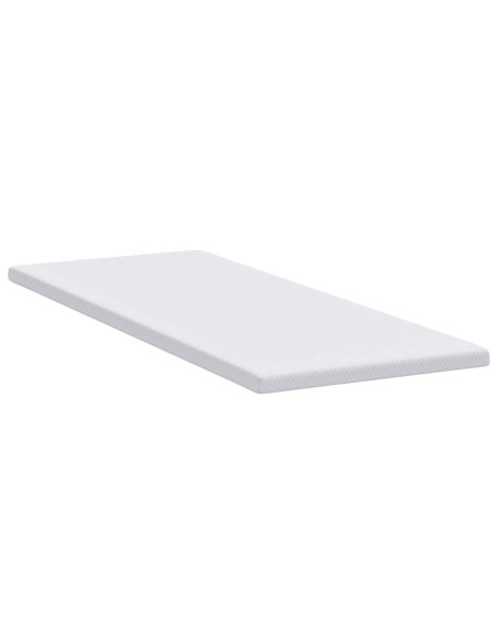 Topper in schiuma memory 70 x 200 cm Thick Morbido Bianco