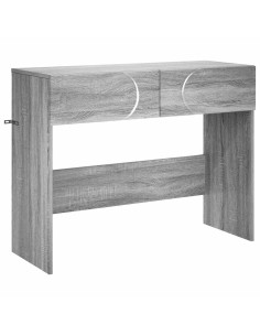 Tavolo consolle Sonoma grigio 96,5 x 38 x 75 cm 2