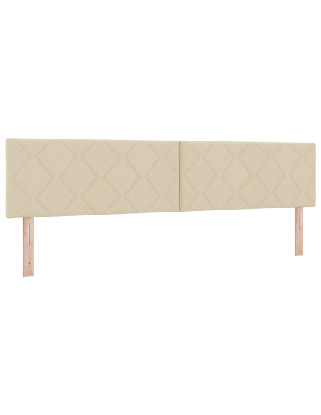 Letto con contenitore LED e materasso Crema 200 x 200 cm