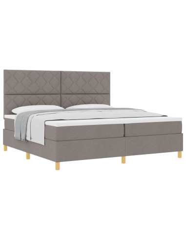 Letto a molle con testiera Talpa 200 x 200 cm Tessuto