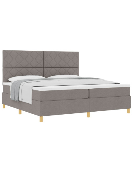 Letto a molle con testiera Talpa 200 x 200 cm Tessuto