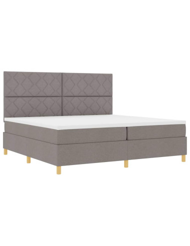 Letto a molle con testiera Talpa 200 x 200 cm Tessuto