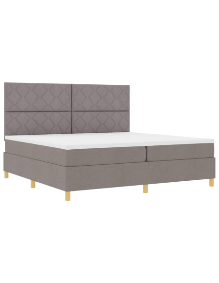 Letto a molle con testiera Talpa 200 x 200 cm Tessuto