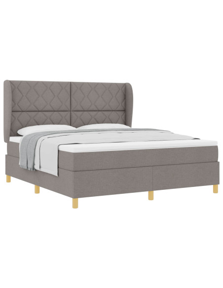 Letto a molle con testiera Talpa 200 x 180 cm Tessuto