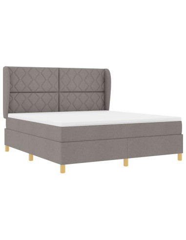 Letto a molle con testiera Talpa 200 x 180 cm Tessuto