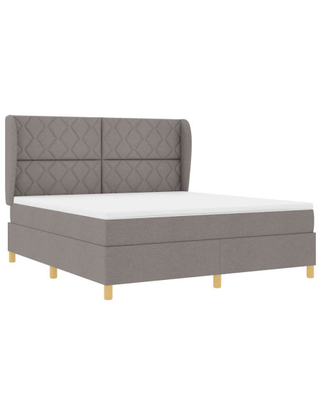 Letto a molle con testiera Talpa 200 x 180 cm Tessuto