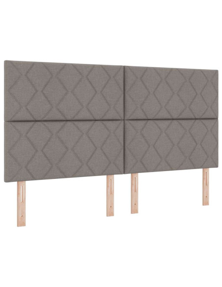 Letto a molle con testiera Talpa 200 x 180 cm Tessuto