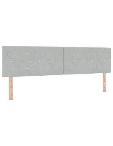 Letto con Contenitore Grigio Chiaro 180 x 200 cm Velluto