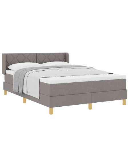 Letto a molle con testiera Talpa 190 x 140 cm Tessuto