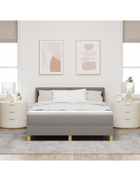Letto a molle con testiera Talpa 190 x 140 cm Tessuto