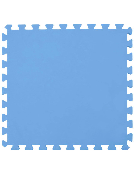 Tappetino per piscina 36 pz Ø 350 cm Rotondo Schiuma EVA Blu