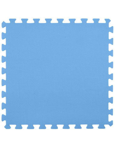 Tappetino per piscina 36 pz Ø 350 cm Rotondo Schiuma EVA Blu