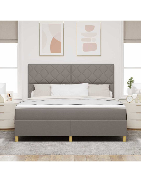 Letto a Sorgente LED con testiera Talpa 180 x 200 cm Tessuto