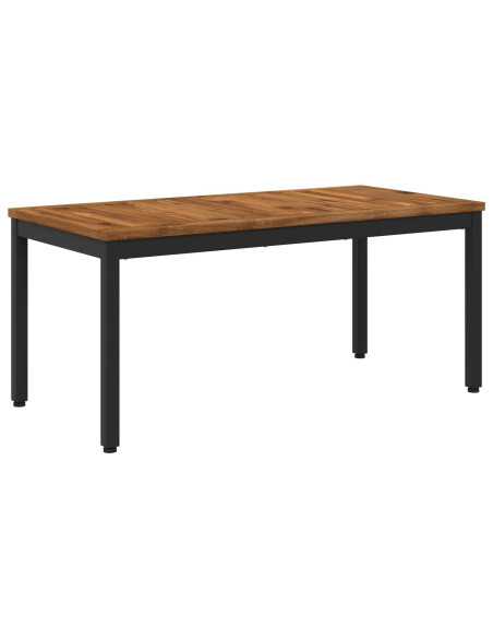 Tavolino da salotto Naturale e Nero 50 x 100,5 x 45 cm