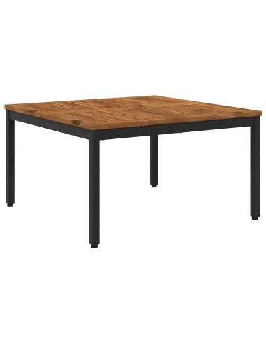 Tavolino da salotto Naturale e Nero 80 x 80,5 x 45 cm