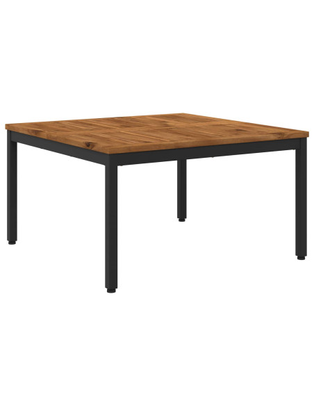 Tavolino da salotto Naturale e Nero 80 x 80,5 x 45 cm