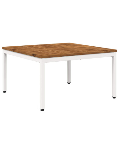 Tavolino da salotto Naturale e Bianco 80 x 80,5 x 45 cm