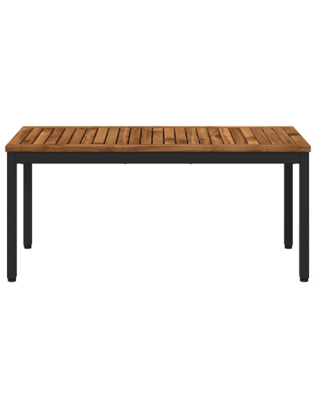 Tavolino da salotto Naturale e Nero 50 x 100,5 x 45 cm