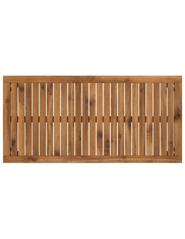 Tavolino da salotto Naturale e Nero 50 x 100,5 x 45 cm