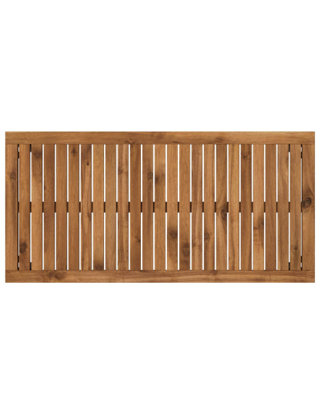 Tavolino da salotto Naturale e Nero 50 x 100,5 x 45 cm