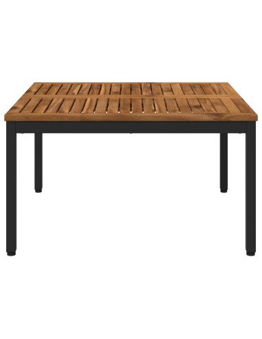 Tavolino da salotto Naturale e Nero 80 x 80,5 x 45 cm