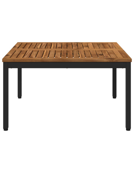 Tavolino da salotto Naturale e Nero 80 x 80,5 x 45 cm