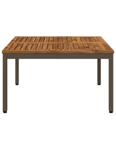 Tavolino da salotto Naturale e Caffè 80 x 80,5 x 45 cm 2