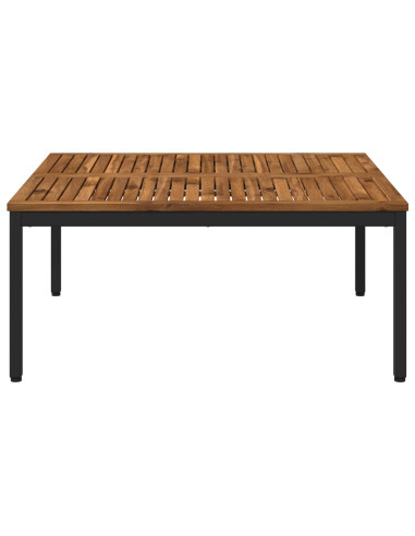 Tavolino da salotto Naturale e Nero 100 x 100,5 x 45 cm