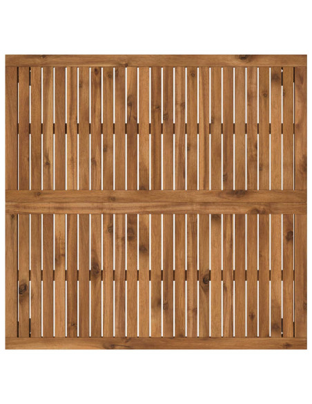 Tavolino da salotto Naturale e Nero 100 x 100,5 x 45 cm