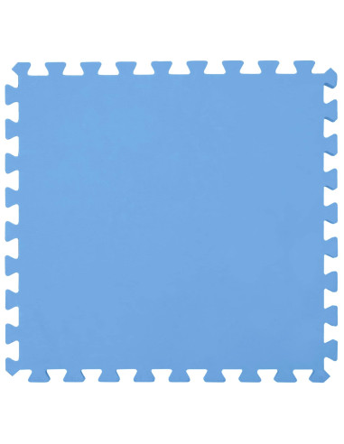 Tappetino per piscina 49 pz Ø 408 cm Rotondo Schiuma EVA Blu