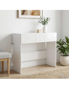 Tavolo consolle Bianco Lucido 96,5 x 38 x 75 cm