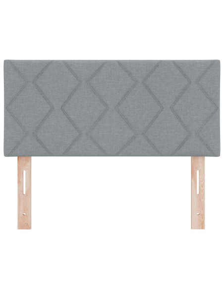 Testiera LED Grigio chiaro Tessuto