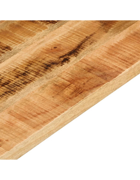 Piano per Tavolo 70x50x2,5cm Rettangolare Legno di Mango Grezzo