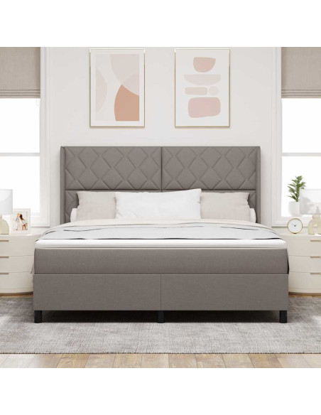 Letto a Sorgente LED con testiera Talpa 180 x 200 cm Tessuto