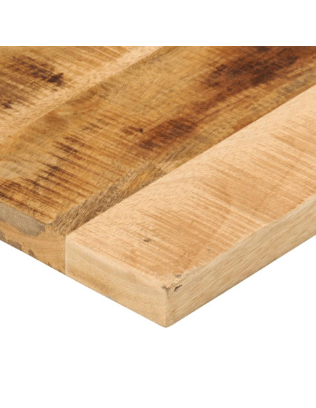 Piano per Tavolo 50x30x3,8cm Rettangolare Legno di Mango Grezzo