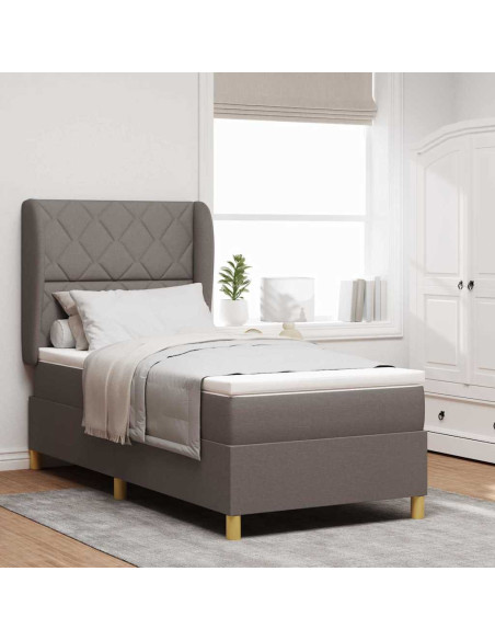 Letto a molle con testiera Talpa 200 x 90 cm Tessuto