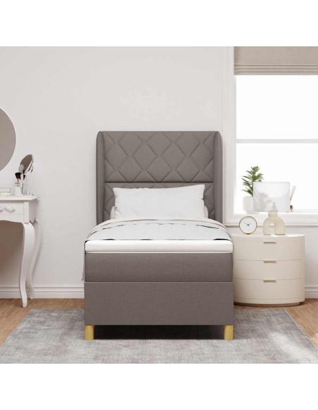 Letto a molle con testiera Talpa 200 x 90 cm Tessuto