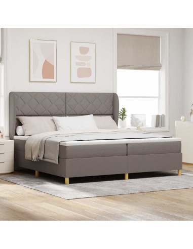 Letto a molle con testiera Talpa 200 x 200 cm Tessuto